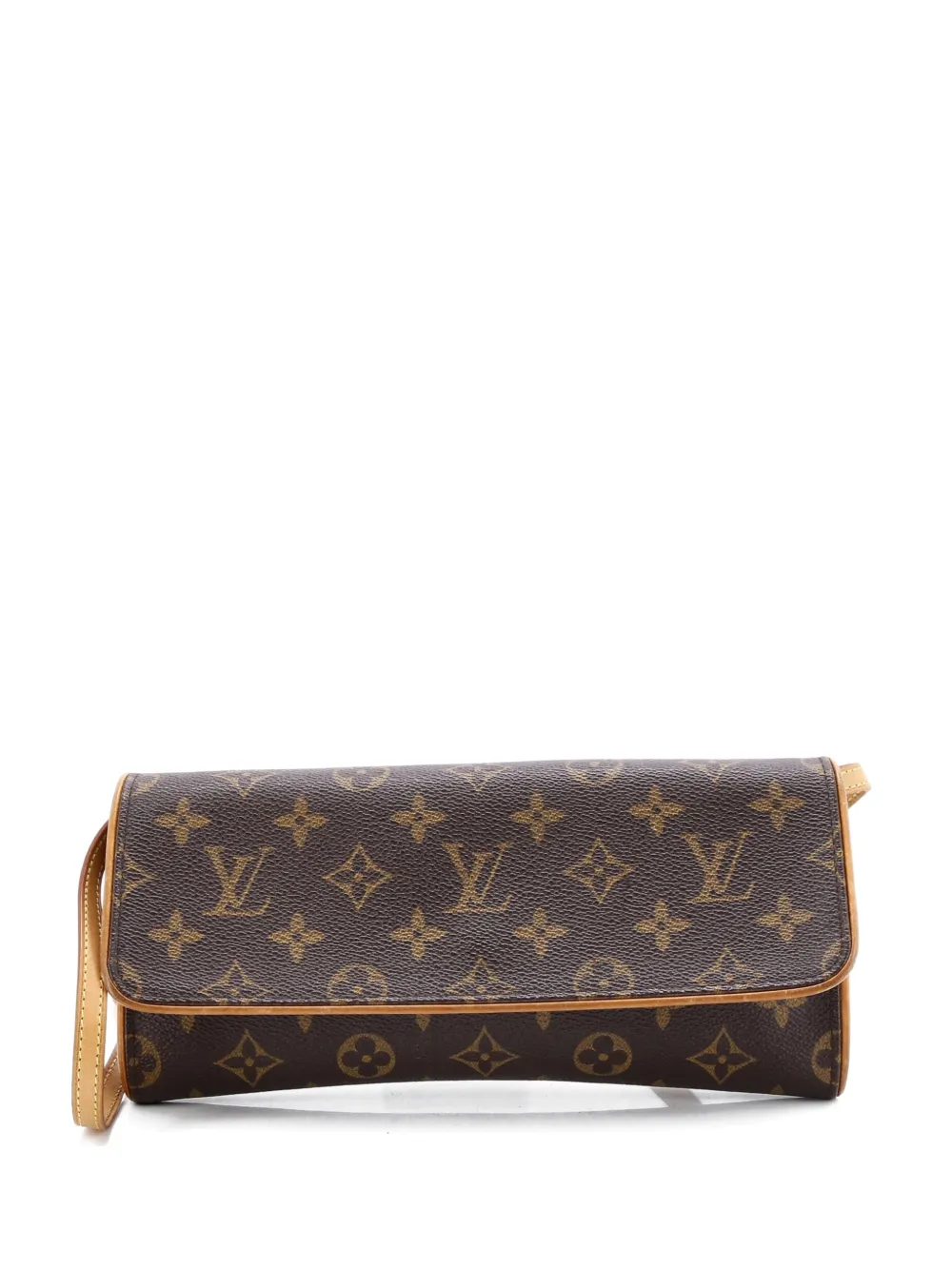 Pre-owned Louis Vuitton Twin Handbag Monogram Canvas Gm Crossbody Bag In Brown