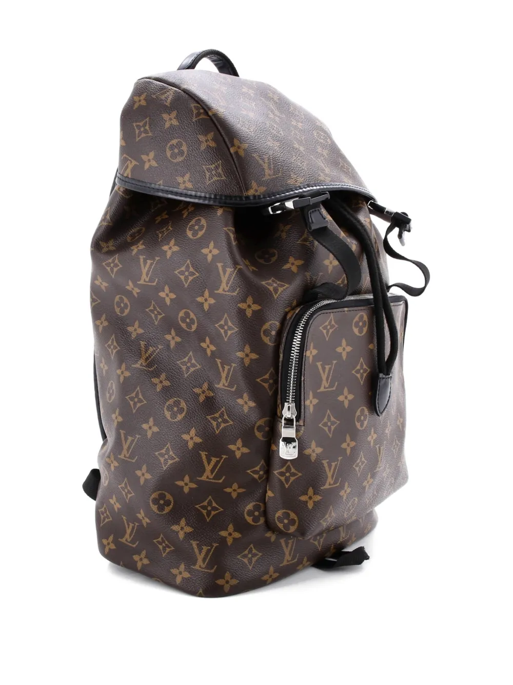 LOUIS VUITTON Pre-owned Zack Macassar Monogram Canvas Backpack In Brown