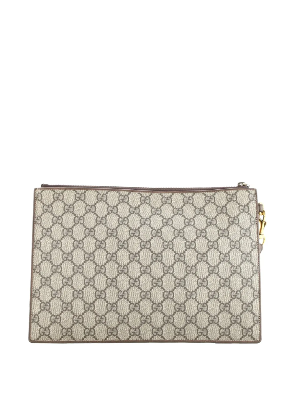 Gucci Pre-Owned Courrier Pouch GG Coated Canvas with Applique clutch bag | Estilos de archivo | Image 2