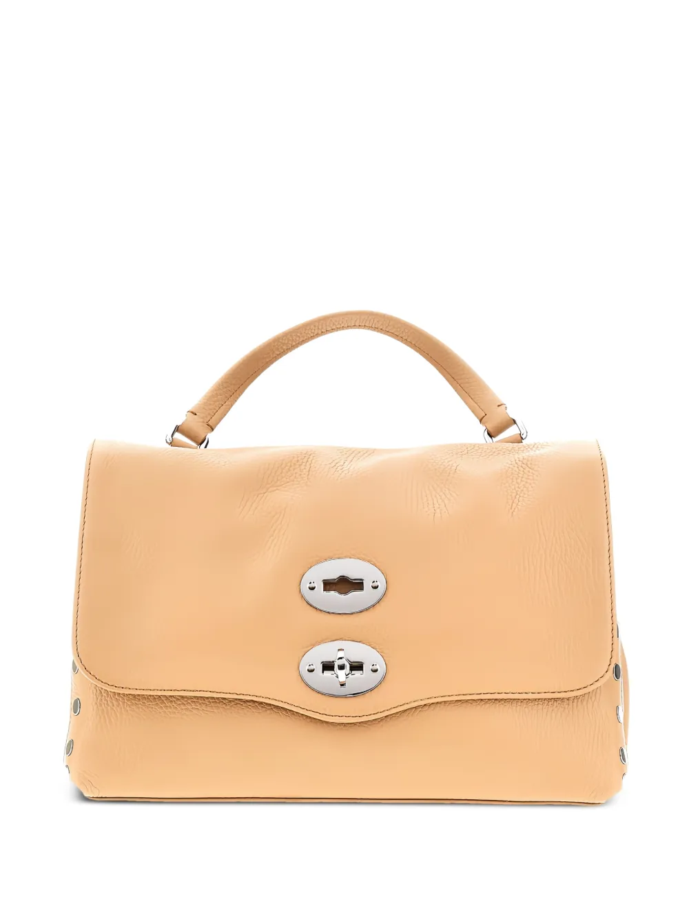 Zanellato Posti handle stud tote bag - Toni neutri