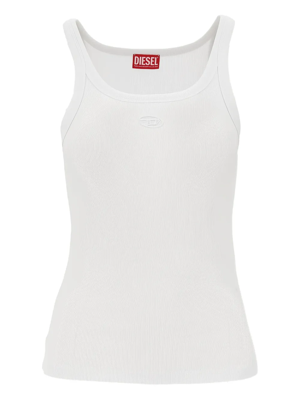 Diesel ribbed sleeveless top - Bianco