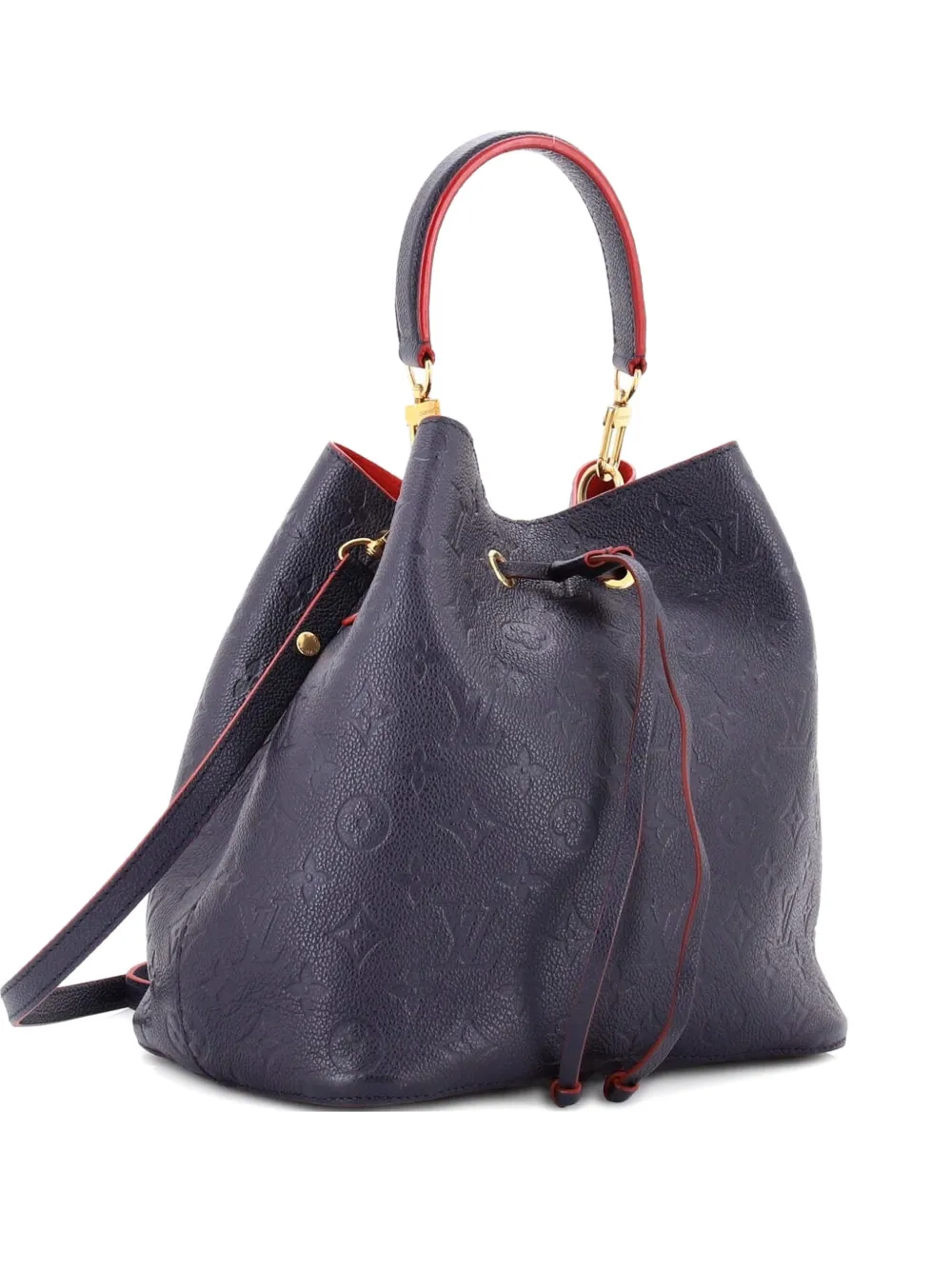 Louis Vuitton Pre-Owned NeoNoe Handbag Monogram Empreinte Leather MM bucket bag - Blu