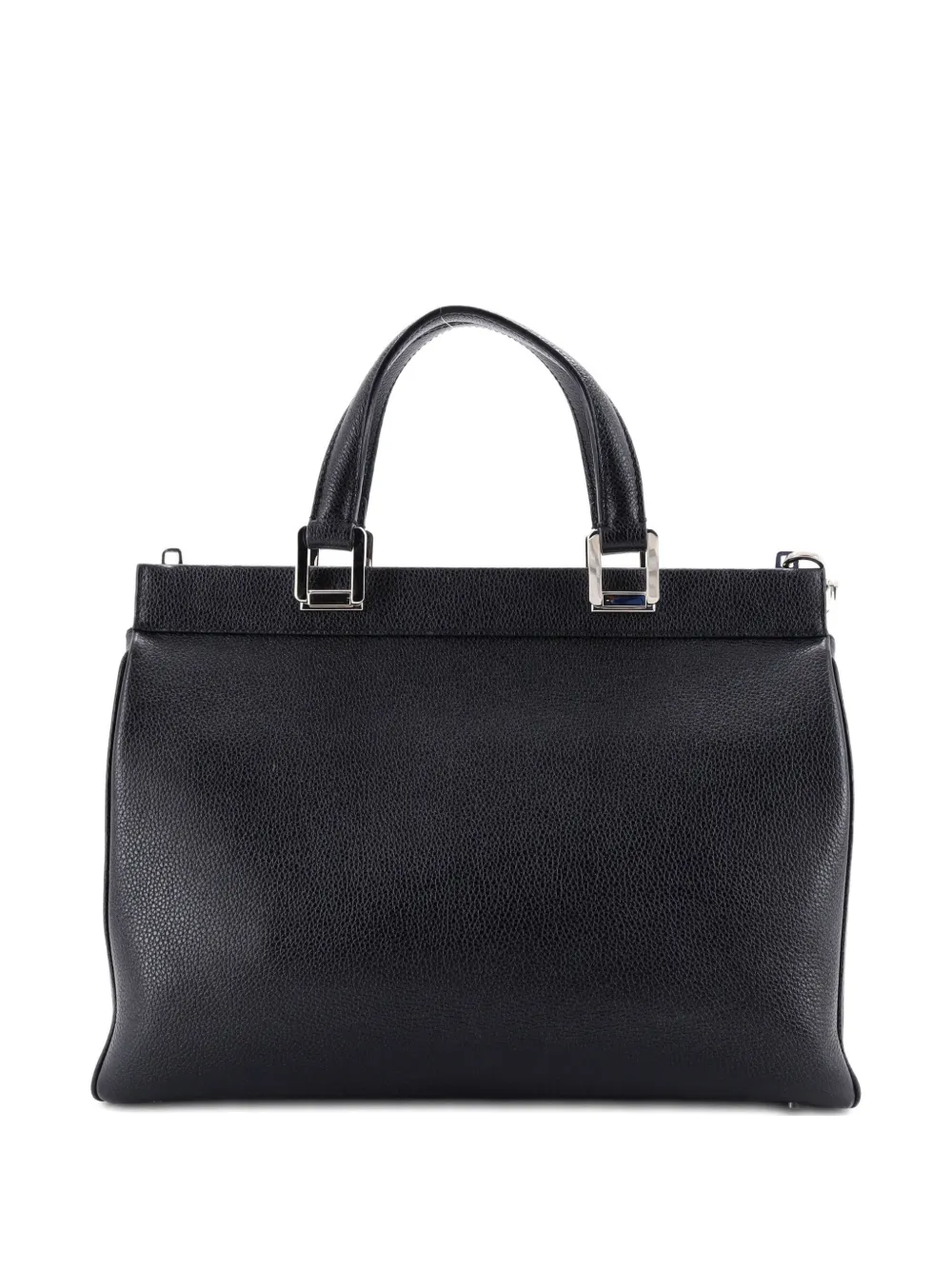 Pre-owned Gucci Zumi Top Handle Bag Leather Medium Satchel In Black