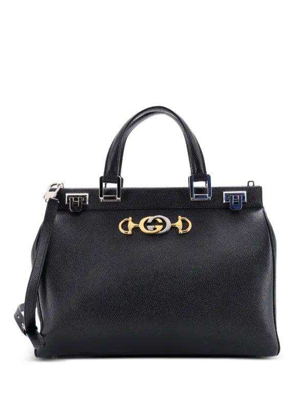Gucci Pre-Owned グッチ ズゥミ トップハンドル バッグ レザー