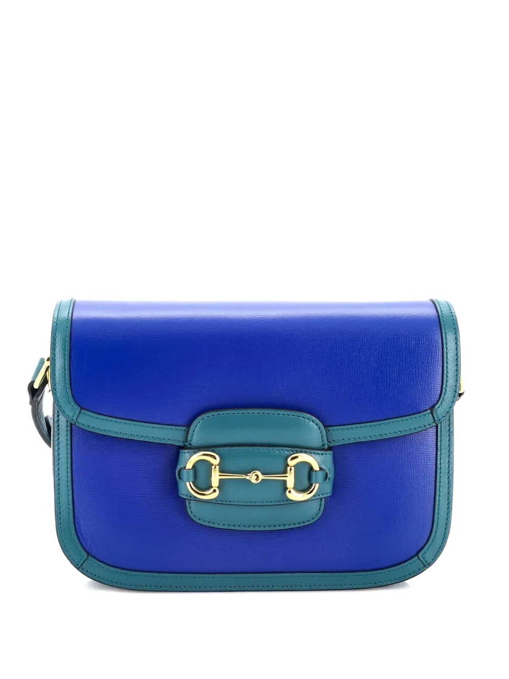 Gucci Pre-Owned Horsebit 1955 Leather Small shoulder bag - Blu