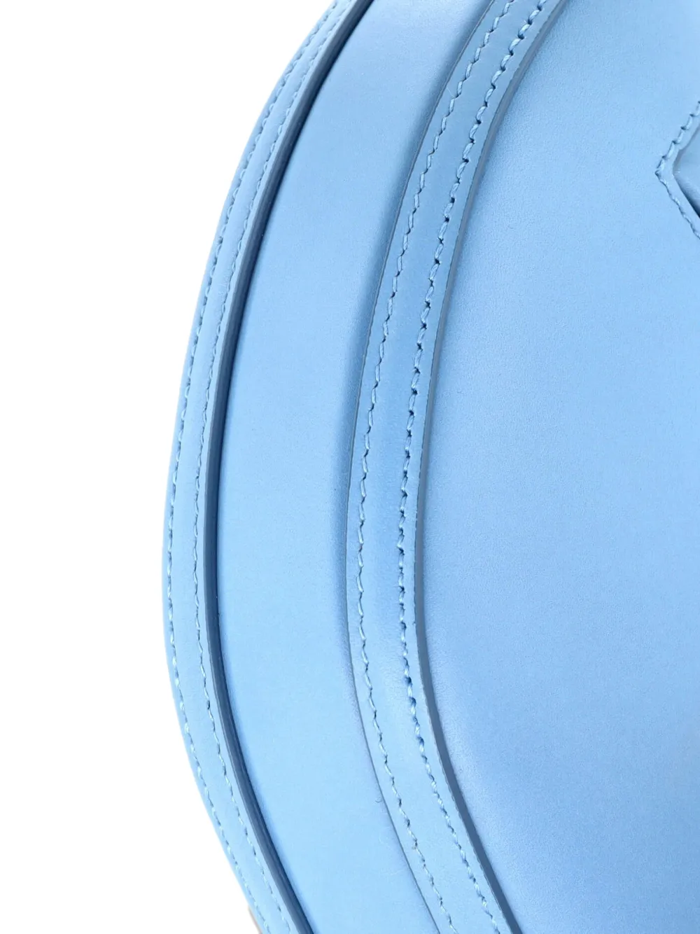 BURBERRY Pre-owned Olympia Zip Chain Leather Mini Shoulder Bag In Blue