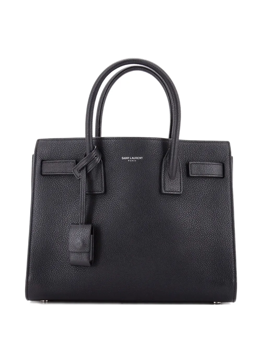 Pre-owned Saint Laurent Sac De Jour Bag Leather Baby Tote Bag In Black