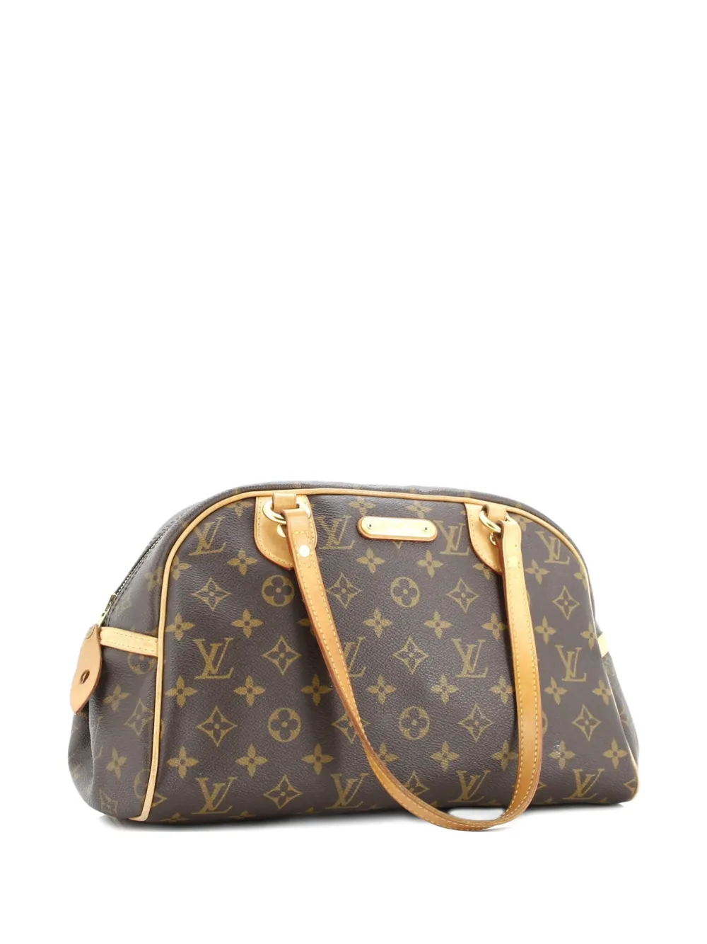 Pre-owned Louis Vuitton Montorgueil Handbag Monogram Canvas Pm Satchel In Brown