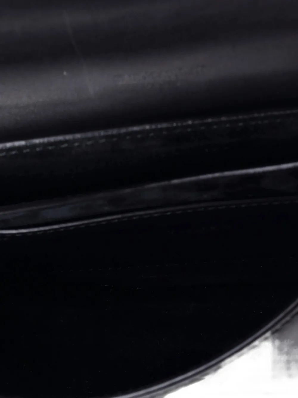 Pre-owned Saint Laurent Kaia Leather Small Shoulder Bag In Black