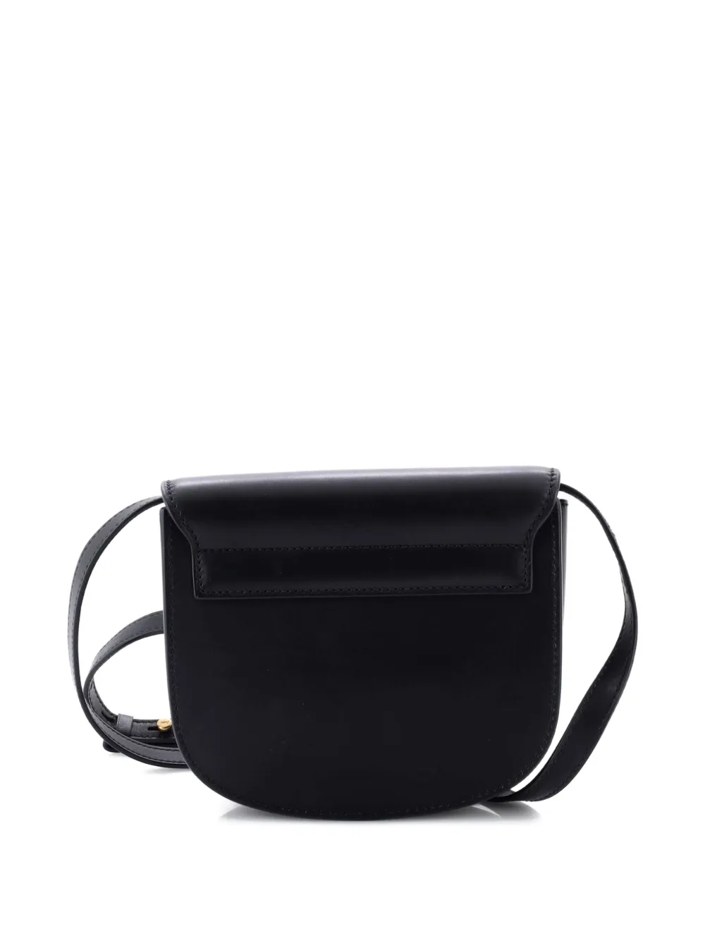Pre-owned Saint Laurent Kaia Leather Small Shoulder Bag In Black