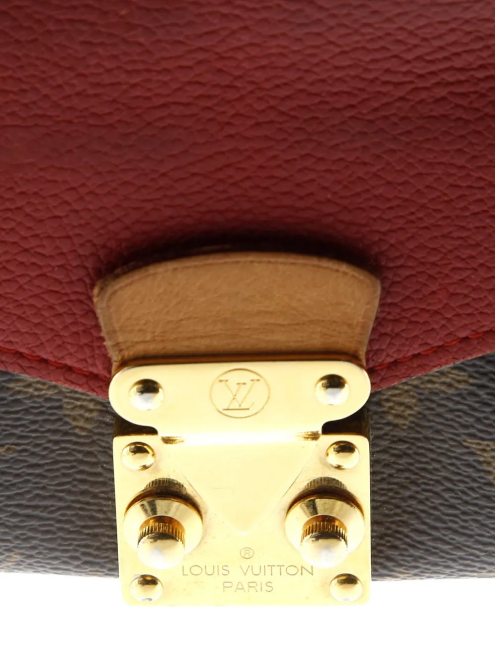 LOUIS VUITTON Pre-owned Pallas Wallet Monogram Canvas And Calfskin Small Wallets In Brown