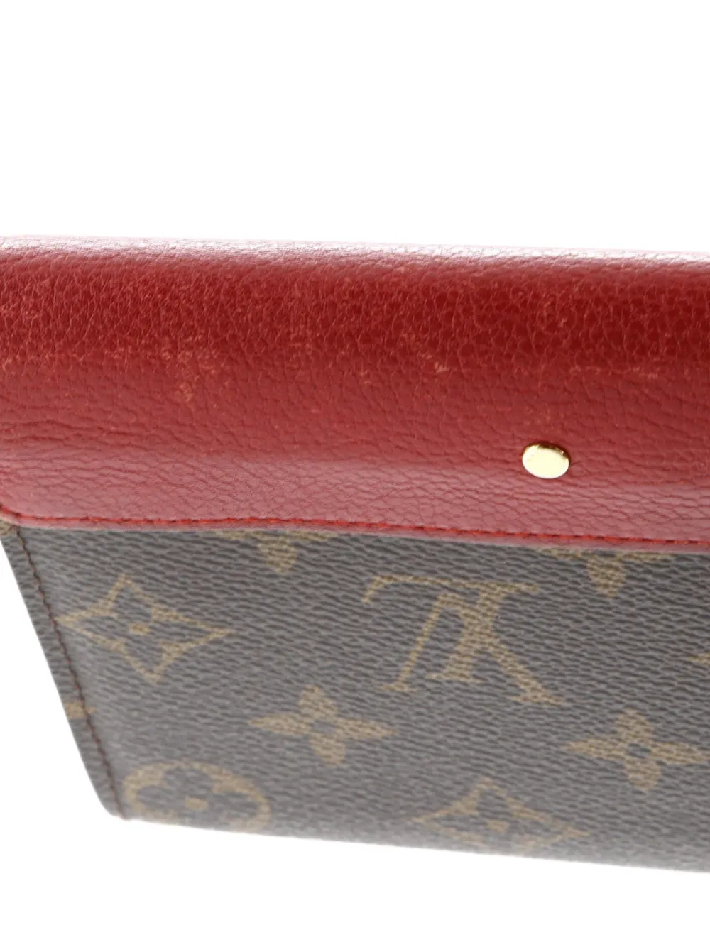LOUIS VUITTON Pre-owned Pallas Wallet Monogram Canvas And Calfskin Small Wallets In Brown