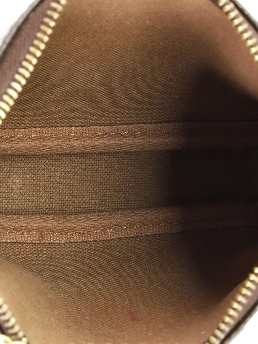 LOUIS VUITTON Pre-owned Pochette Accessoires Monogram Canvas Mini Clutch Bag In Brown