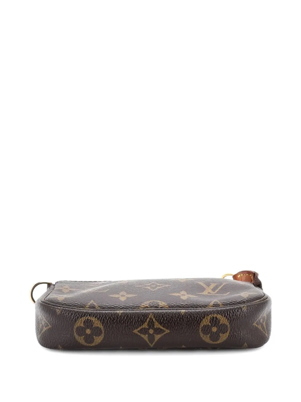 LOUIS VUITTON Pre-owned Pochette Accessoires Monogram Canvas Mini Clutch Bag In Brown