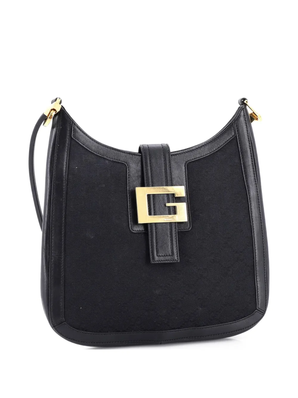 Gucci Pre-Owned G ホーボーGGキャンバス＆レザーショルダーバッグ