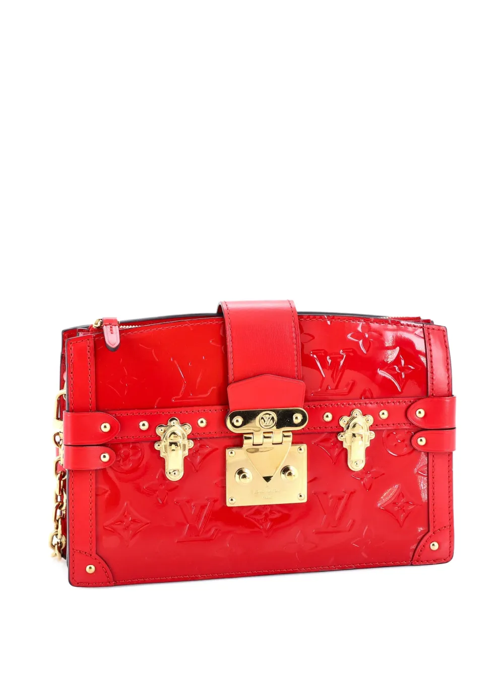 Louis Vuitton Pre-Owned トランク ヴェルニ クラッチバッグ | レッド