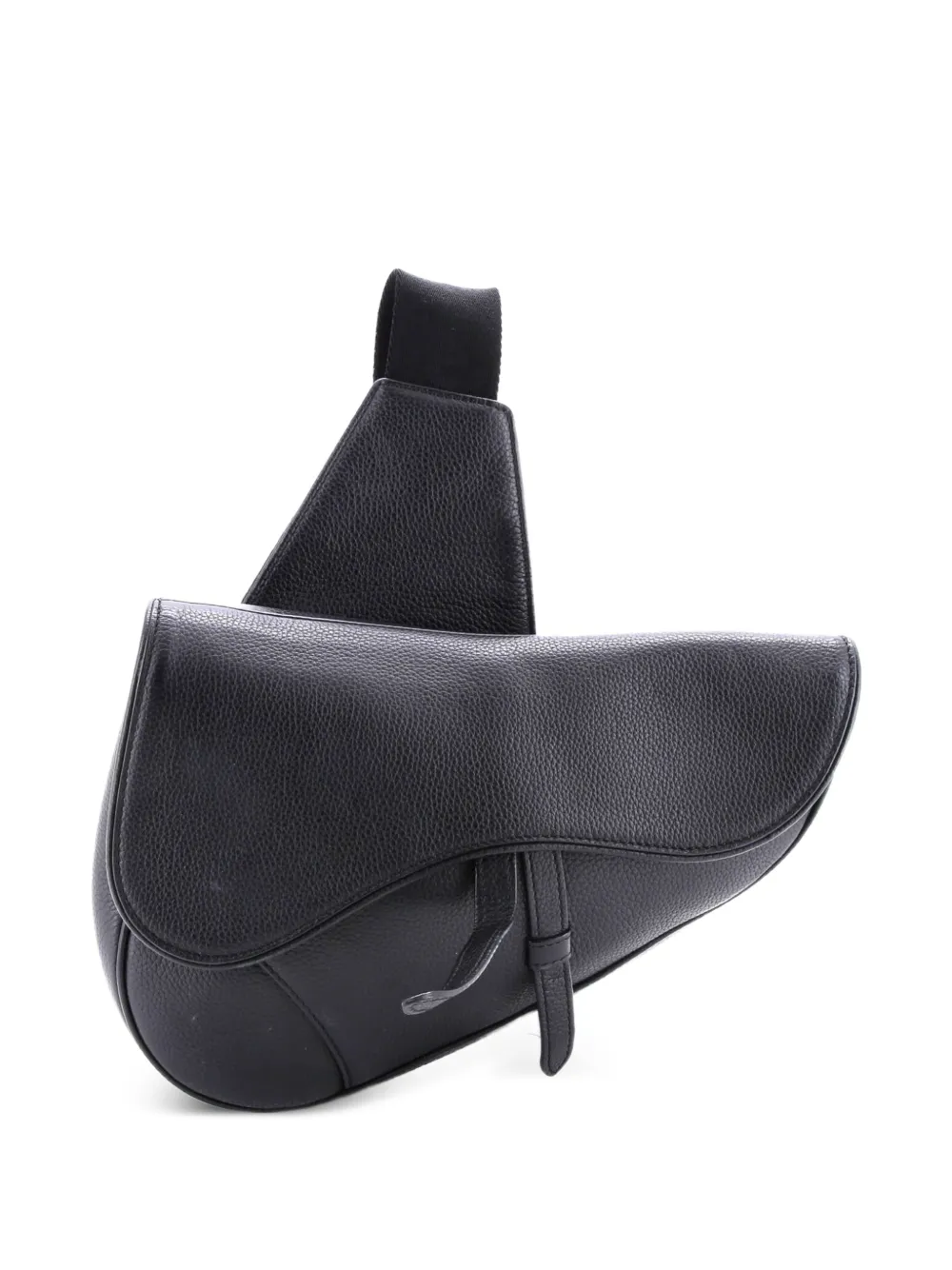 Christian Dior Pre-Owned Saddle Leather crossbody bag - Nero