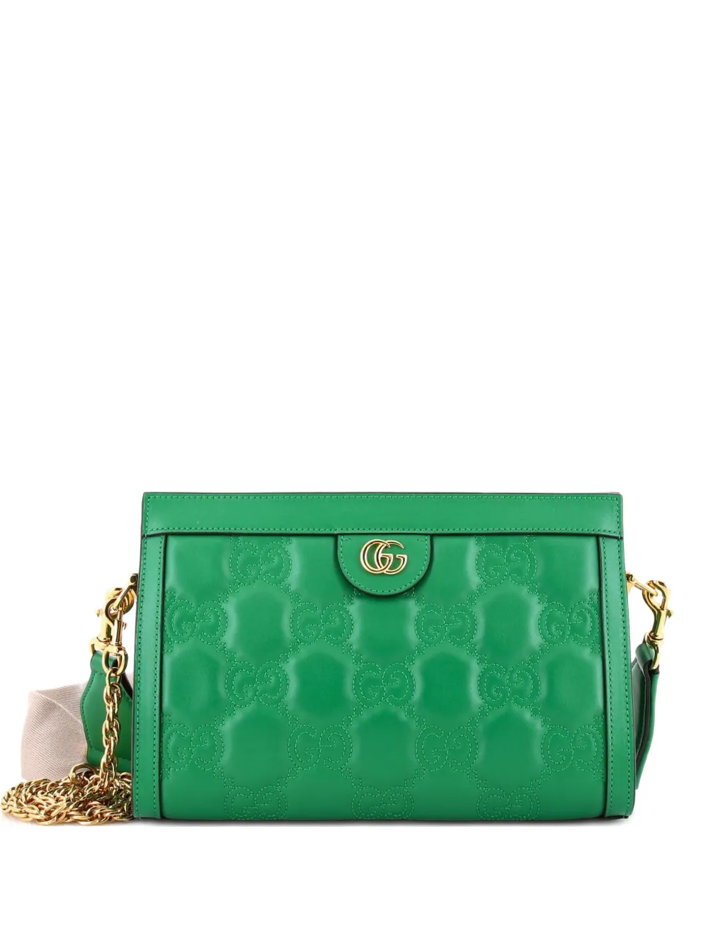 Gucci Pre-Owned GG GG Matelasse Leather Small shoulder bag - Verde