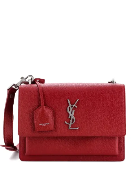 Saint Laurent Pre-Owned bolsa crossbody Sunset Satchel mediana de piel