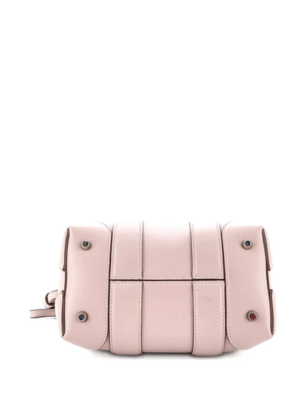Pre-owned Givenchy Lucrezia Duffle Bag Leather Micro Satchel In Pink