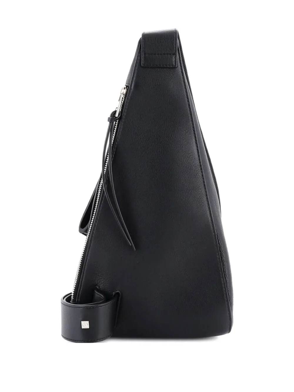 Pre-owned Loewe Anton Sling Bag Leather Small Belt Bag In Black