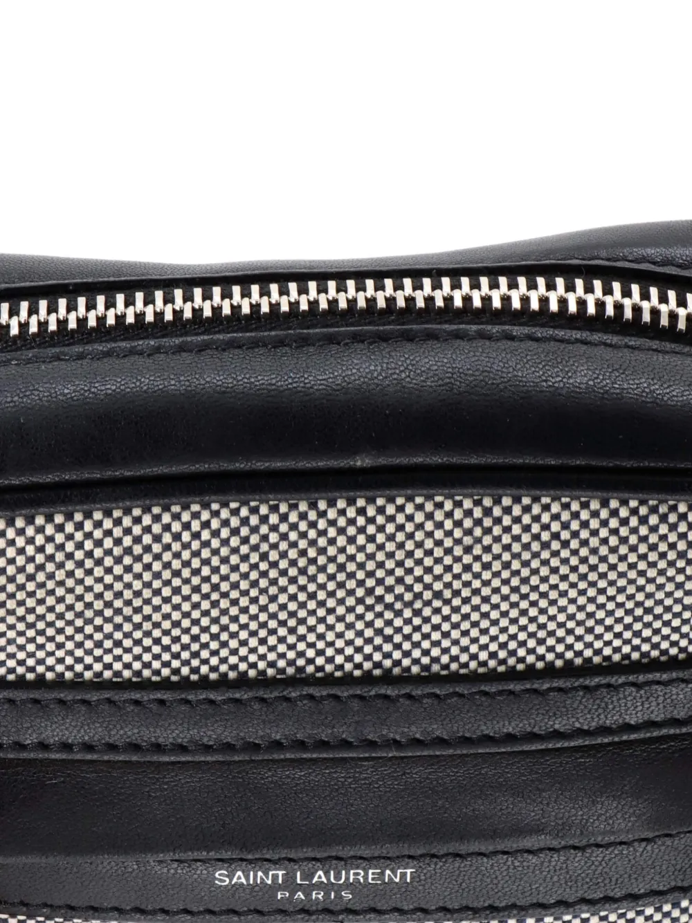 SAINT LAURENT Pre-owned Camp Camera Bag Leather Small Crossbody Bag In Black