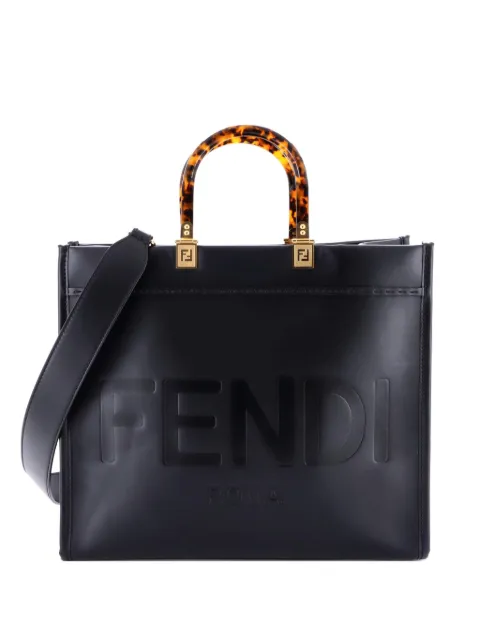 Fendi Pre-Owned Sunshine Shopper Leather Medium tote bag
