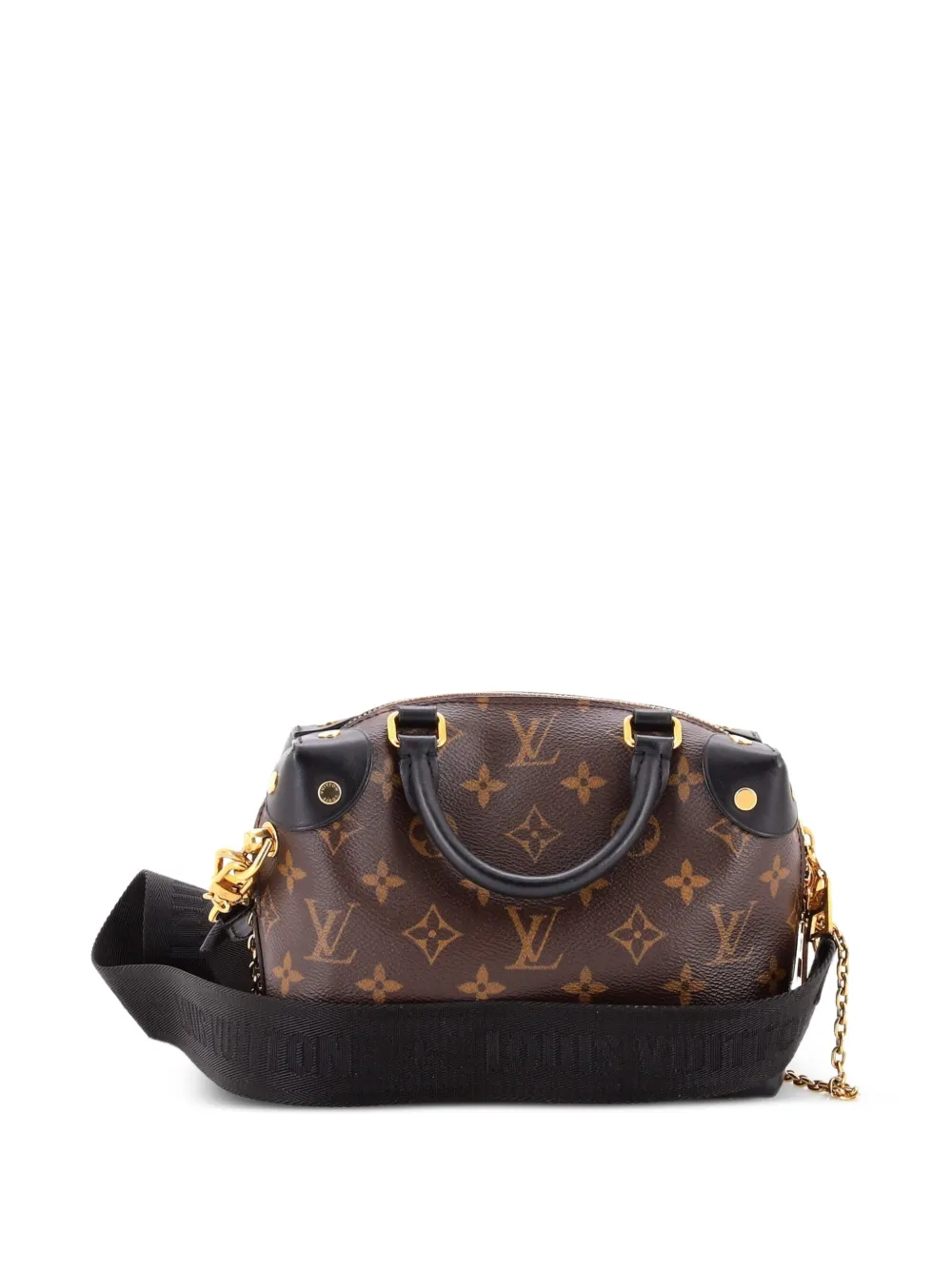 Petite Malle Souple Handbag Monogram Canvas Shoulder Bag