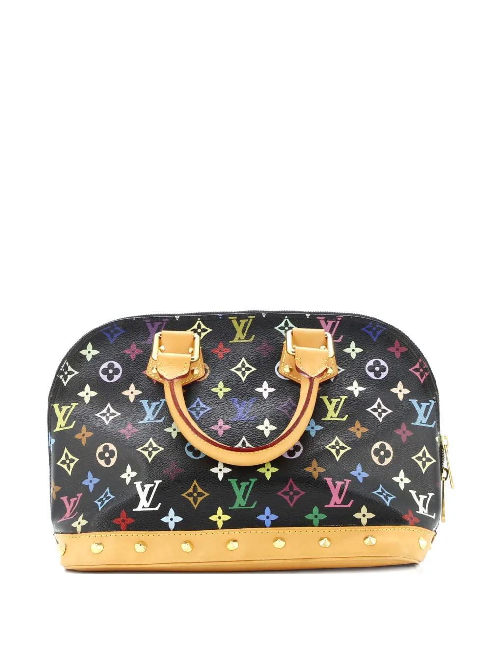 Louis Vuitton Pre-Owned Alma Handbag Monogram Multicolor PM satchel | Black | Image 1