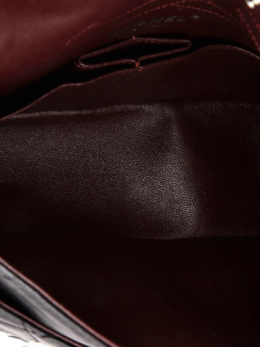 Pre-owned Chanel Space Charms Reissue 2.55 Flap Bag Quilted Aged Calfskin 225 Shoulder Bag In Black