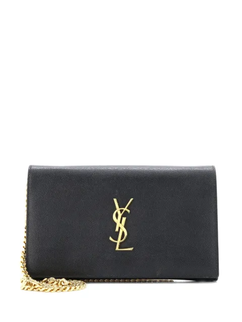Saint Laurent Pre-Owned bolsa crossbody Classic grande de piel con monograma Grainy