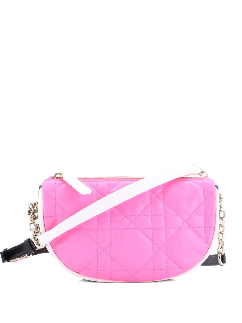 Christian Dior Pre-Owned Vibe Cannage Quilt Lambskin Small hobo bag - Rosa