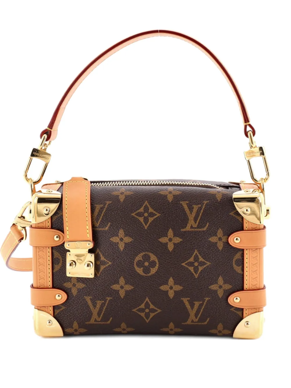 Louis Vuitton Pre-Owned Side Trunk Handbag Monogram Canvas PM shoulder bag - Marrone