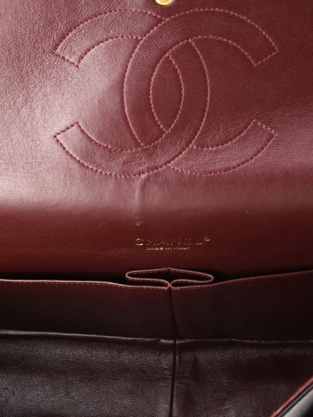 CHANEL Pre-owned Classic Double Flap Bag Quilted Lambskin Maxi Shoulder Bag In Black