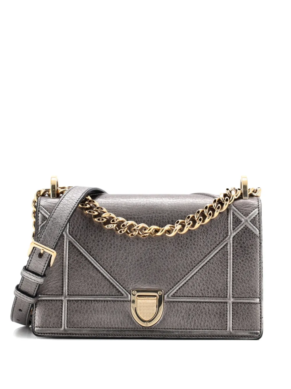 Christian Dior Pre-Owned Diorama Wallet on Chain Leather clutch bag - Verde