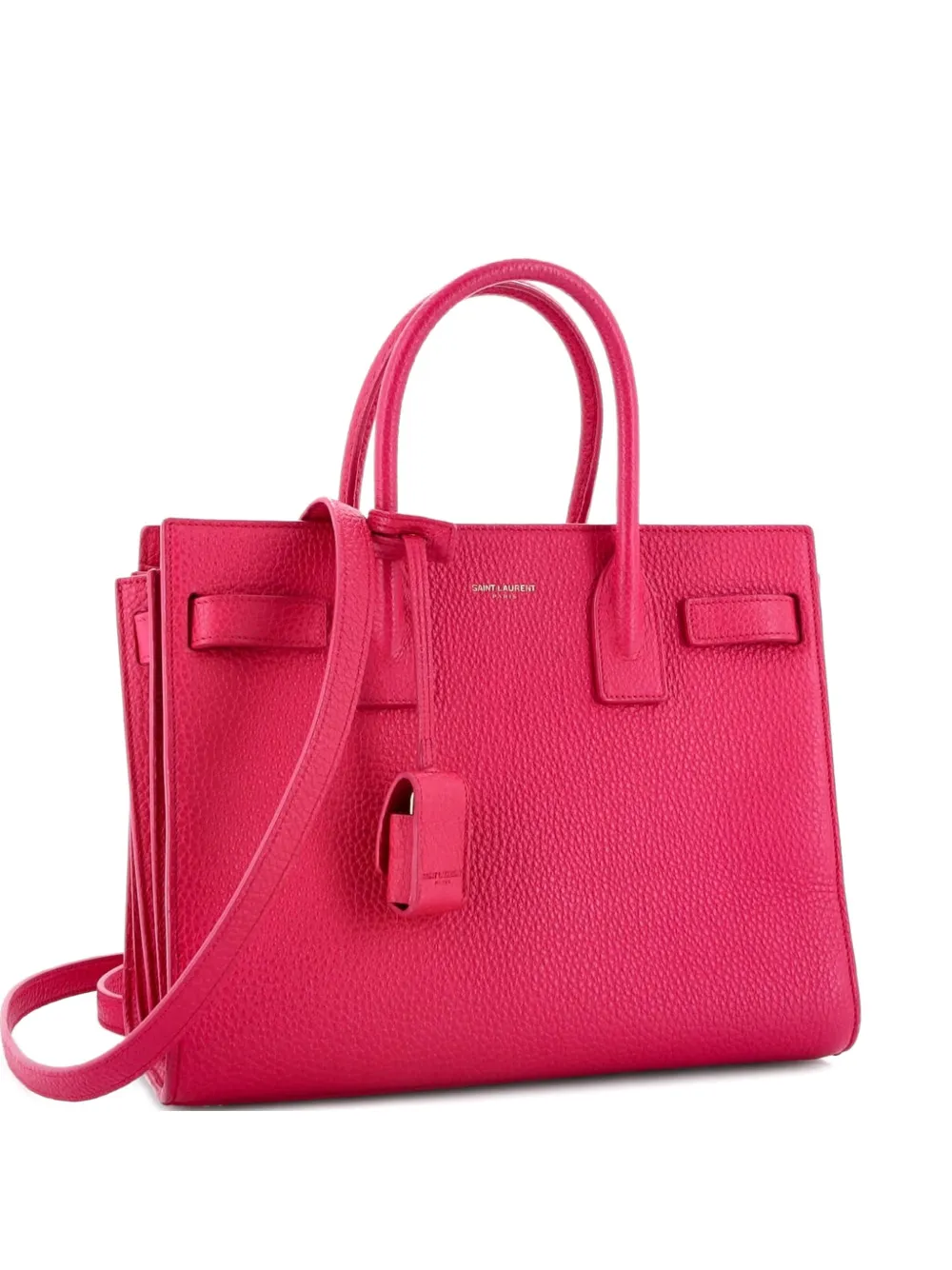 Pre-owned Saint Laurent Sac De Jour Nm Bag Leather Baby Tote Bag In Pink