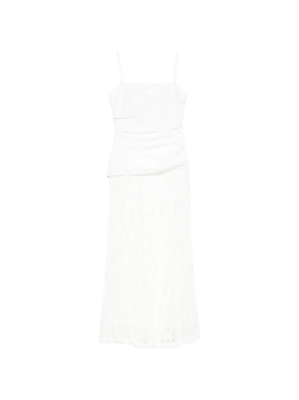Simkhai Annalise lace midi dress - Bianco