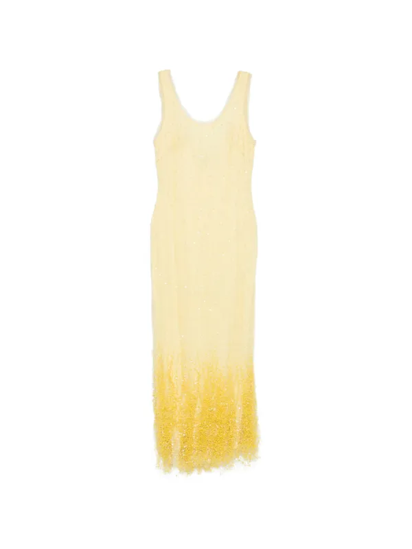 Simkhai Lace Midi Dress | Yellow | FARFETCH IL