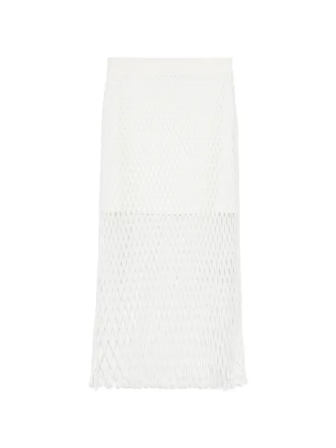Simkhai white midi skirt