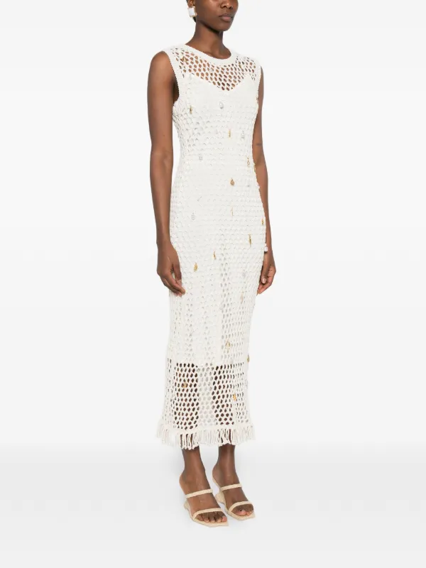 simkhai knit dress Jonathan Simkhai Shania Spacedye Twisted Cutout Maxi Dress, Caicos Multi, Women's, XS, Casual & Work Dresses Maxi Dresses