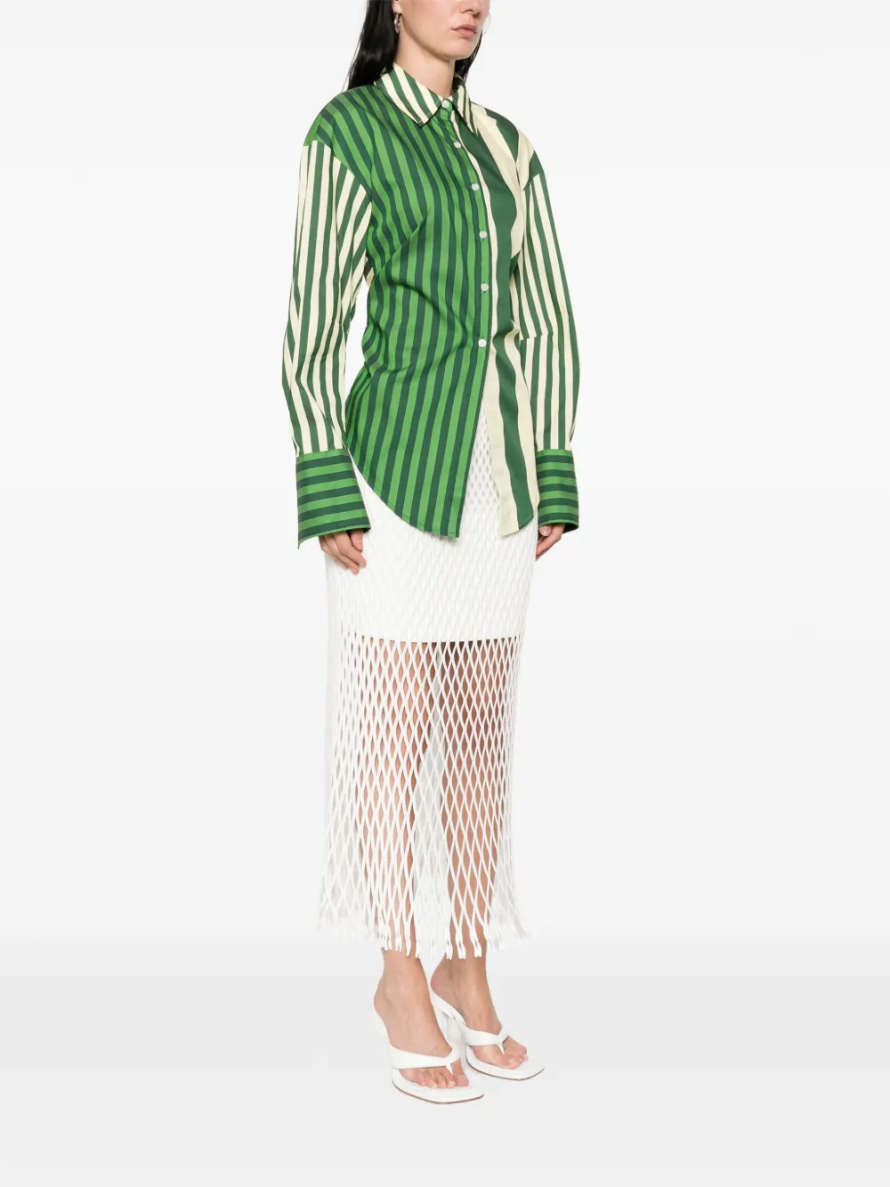 Loch Striped Button-Up Shirt