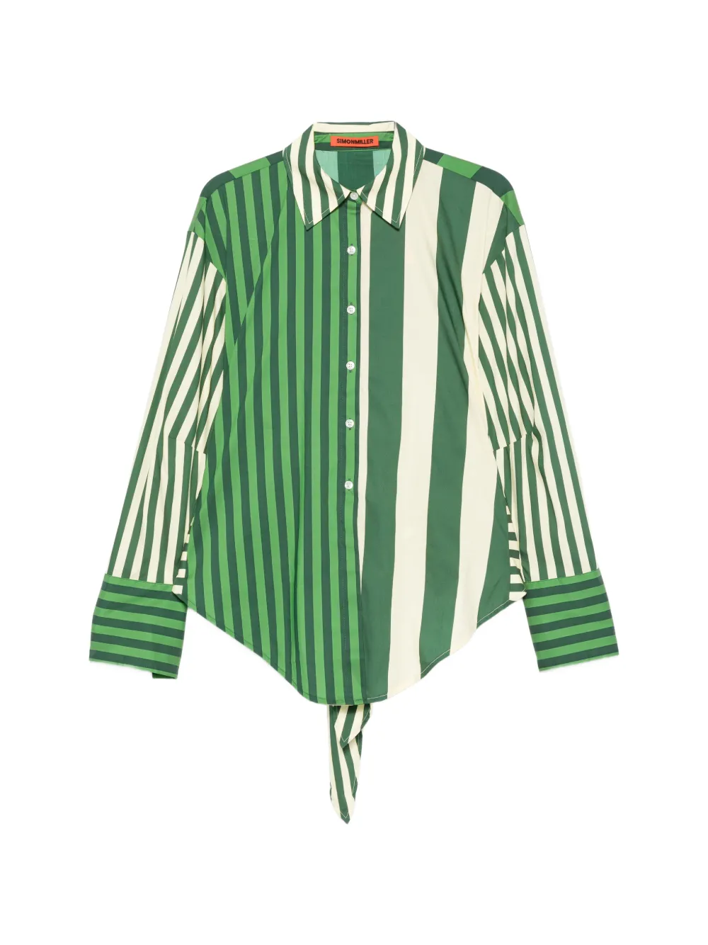 Simon Miller Loch striped button-up shirt - Grün