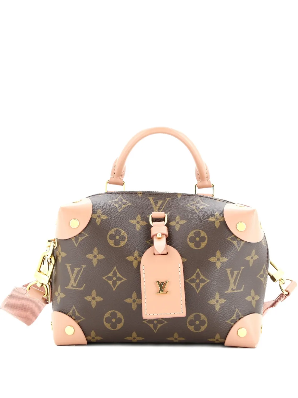 Louis Vuitton Pre-Owned Petite Malle Souple Handbag Monogram Canvas shoulder bag - Marrone