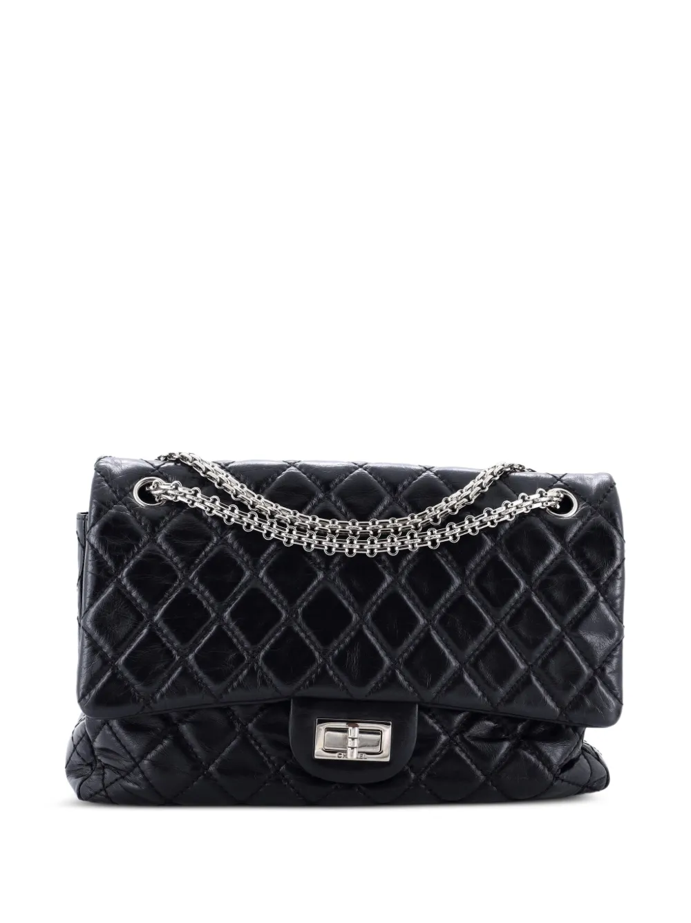 CHANEL Pre-Owned Reissue 2.55 Flap Bag Quilted Aged Calfskin 227 shoulder bag - Nero