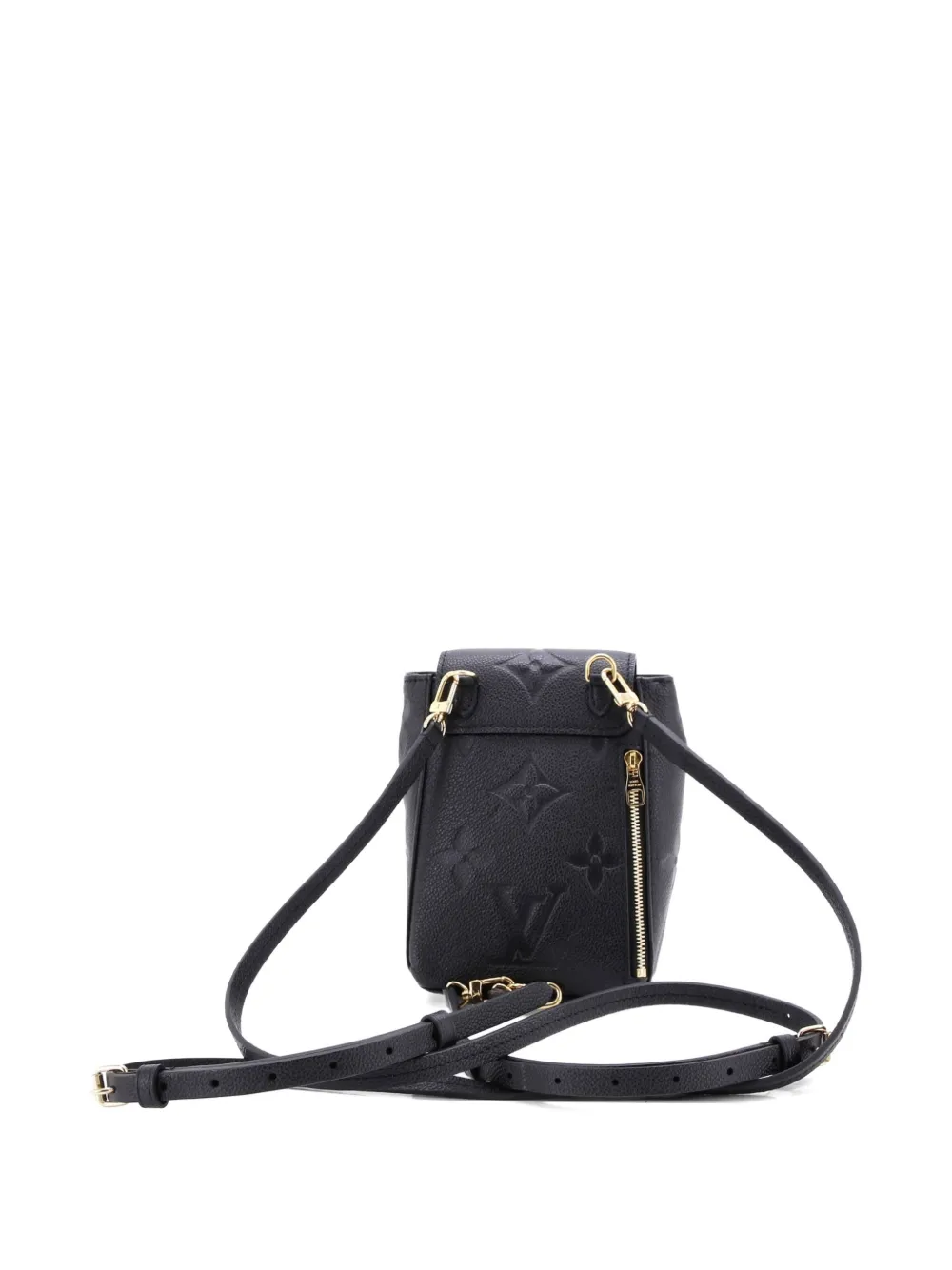 Pre-owned Louis Vuitton Tiny Monogram Empreinte Giant Backpack In Black