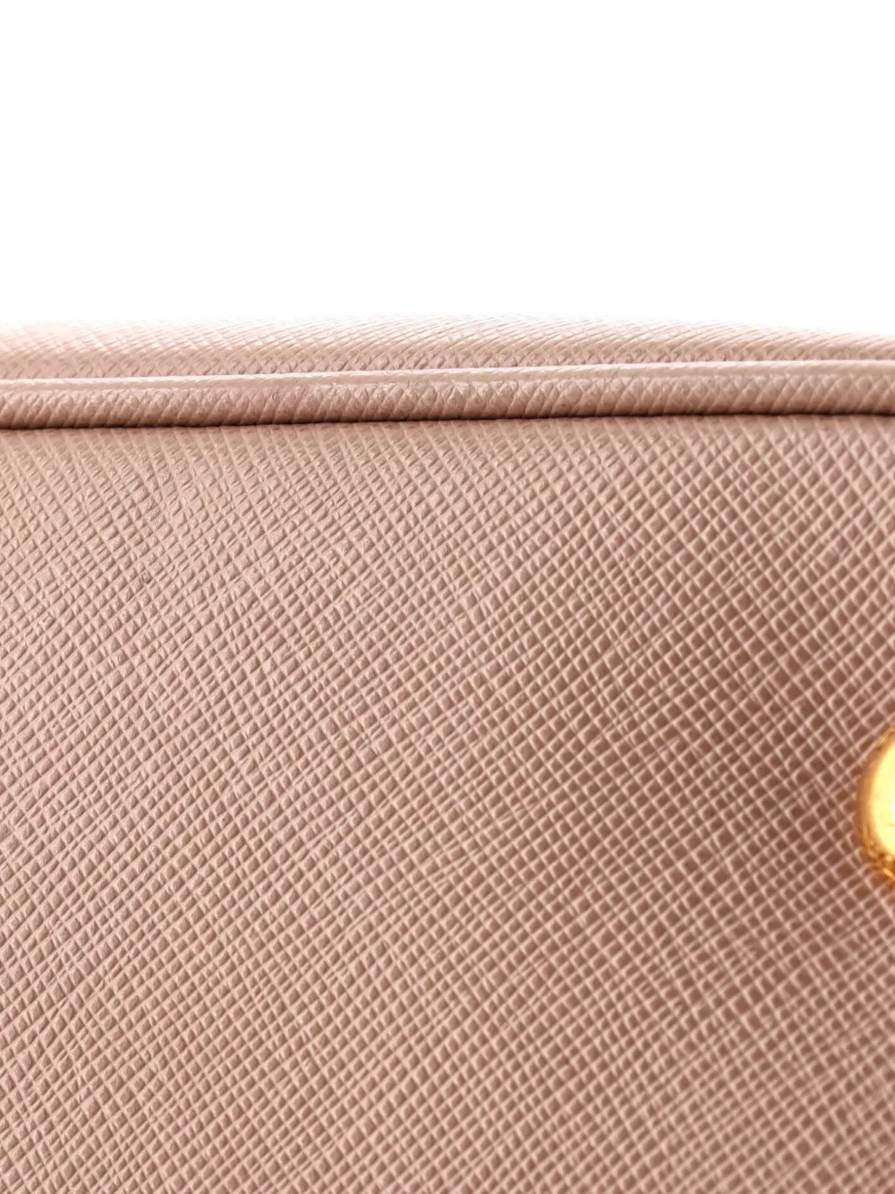 PRADA Pre-owned Lux Open Saffiano Leather Medium Tote Bag In Neutral