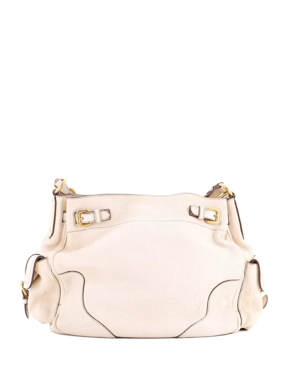 Prada Pre-Owned Side Pocket Vitello Daino Medium hobo bag - Toni neutri