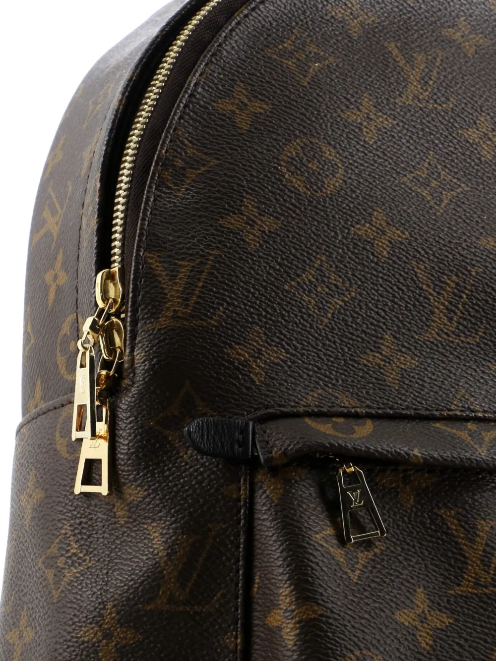Pre-owned Louis Vuitton Palm Springs Monogram Canvas Mm Backpack In Brown