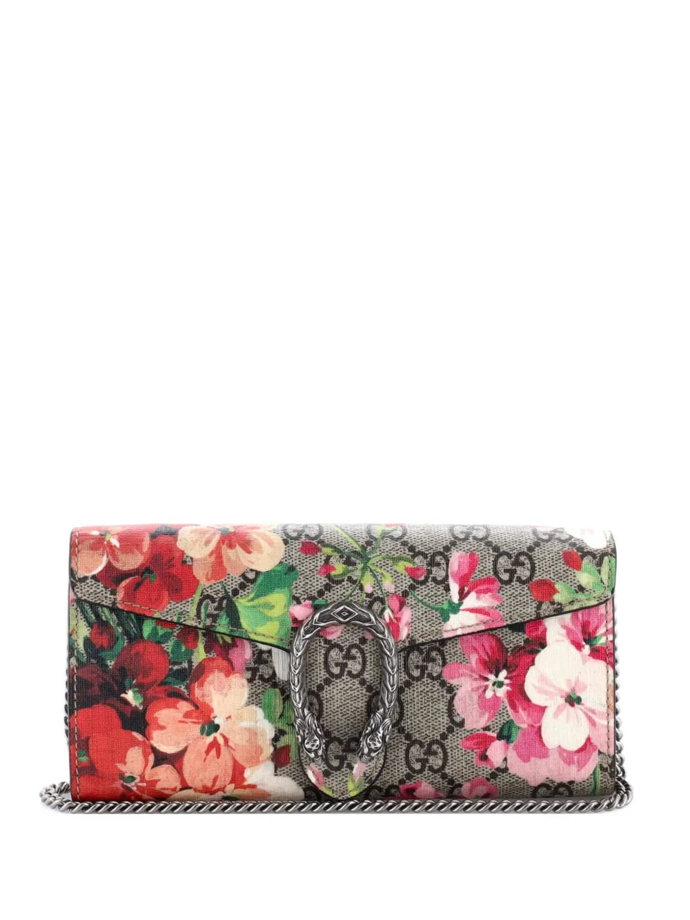 Gucci Pre-Owned Dionysus Chain Wallet Blooms Print GG Coated Canvas Long clutch bag | marrón | Image 1
