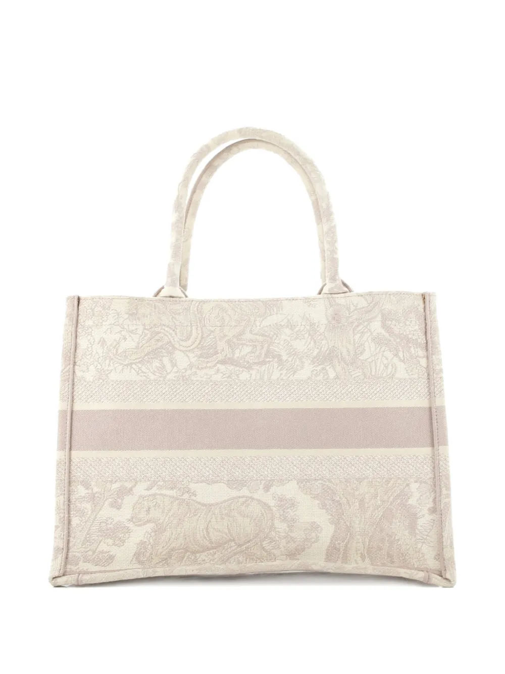 Christian Dior Pre-Owned Book Embroidered Canvas Medium tote bag | Pre-Owned | Image 2